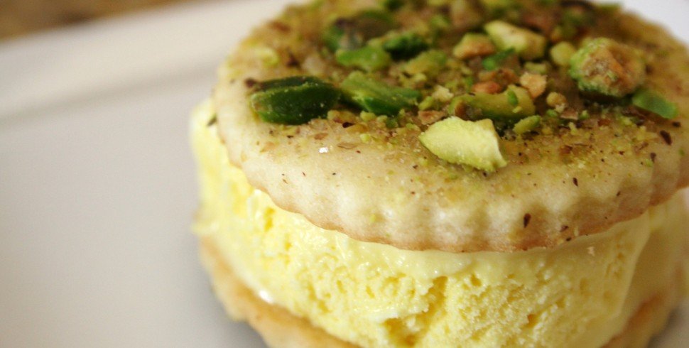 Persian Ice Cream (A Saffron and Rose Water Custard Ice Cream)